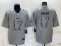 Men's Las Vegas Raiders Davante Adams #17 Gray Atmosphere Fashion Game Jerseys