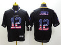 Men's Baltimore Ravens Jacoby Jones #12 Black Game Jerseys