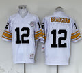 Men's Pittsburgh Steelers Terry Bradshaw Mitchell & Ness White Legacy Replica Jerseys
