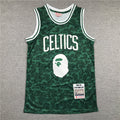 Men's Boston Celtics Bape Mitchell & Ness #93 NBA Green Player Jerseys