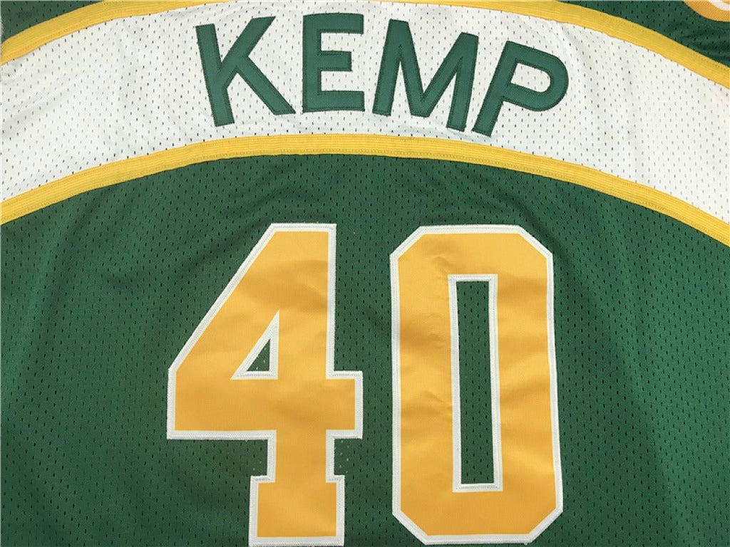 Shawn Kemp #40 Seattle SuperSonics Retro Embroidered Jersey – Sizes S-XXXL