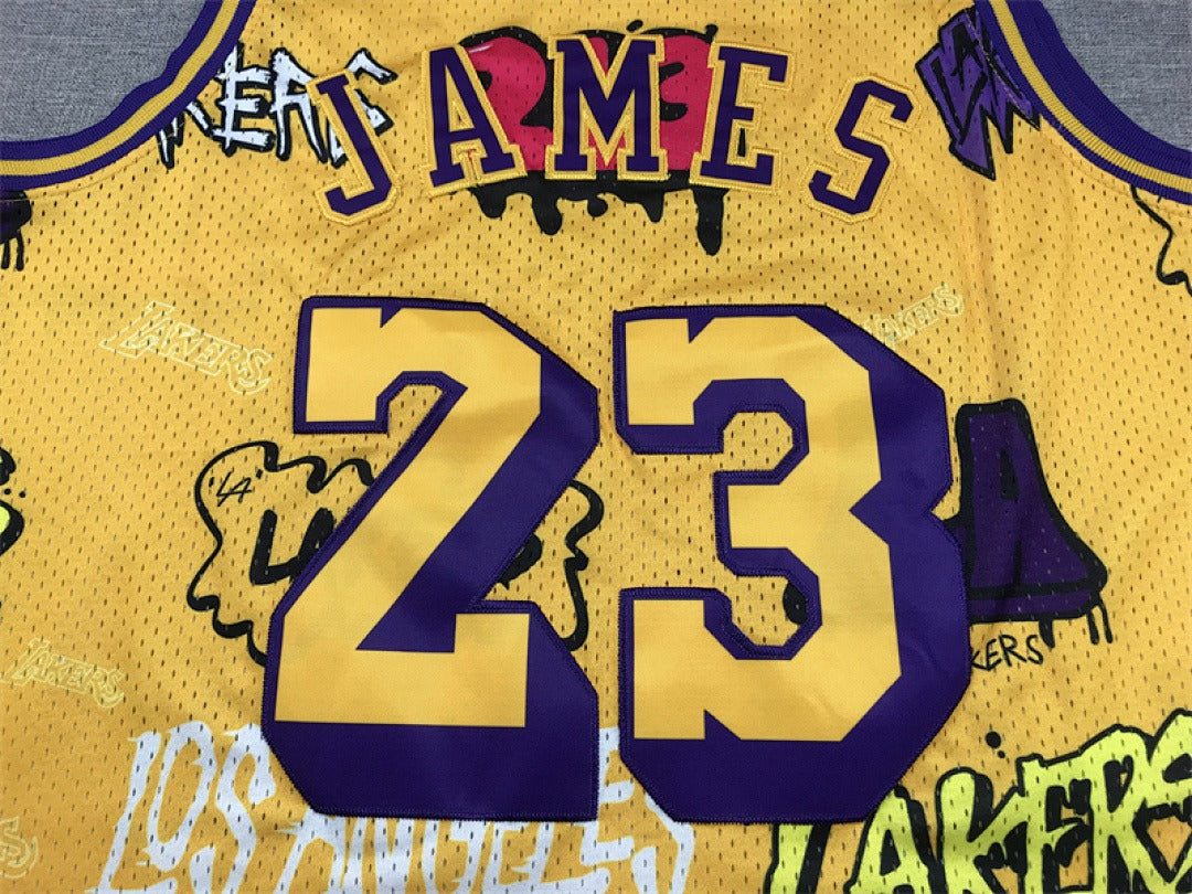 LeBron James #23 Los Angeles Lakers NBA Retro Embroidered Jersey – Sizes S-XXXL