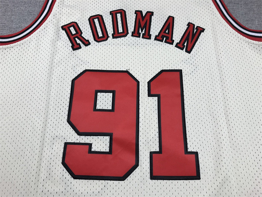 Chicago Rodman #91 NBA Retro Embroidered Jersey – Sizes S-XXXL