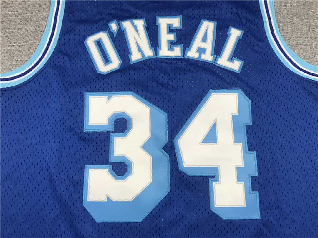 Shaquille O'Neal #34 Los Angeles Lakers NBA Retro Embroidered Jersey – Sizes S-XXXL