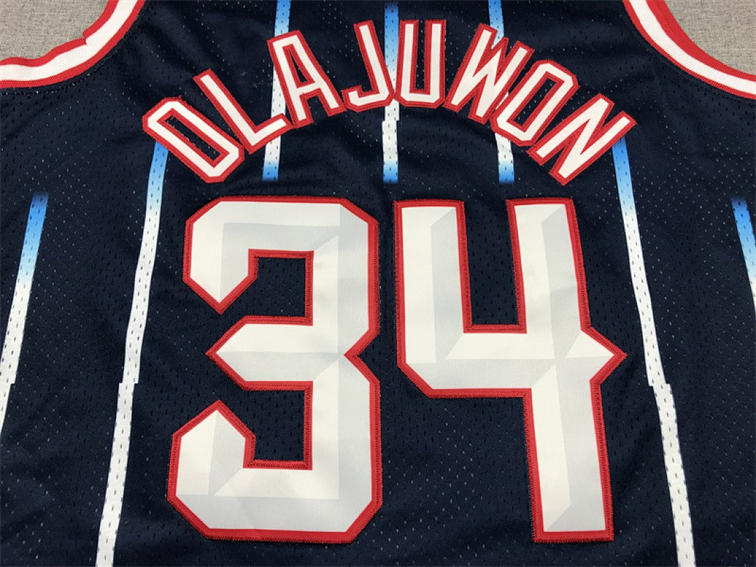 Hakeem Olajuwon #34 Houston Rockets NBA Retro Jersey