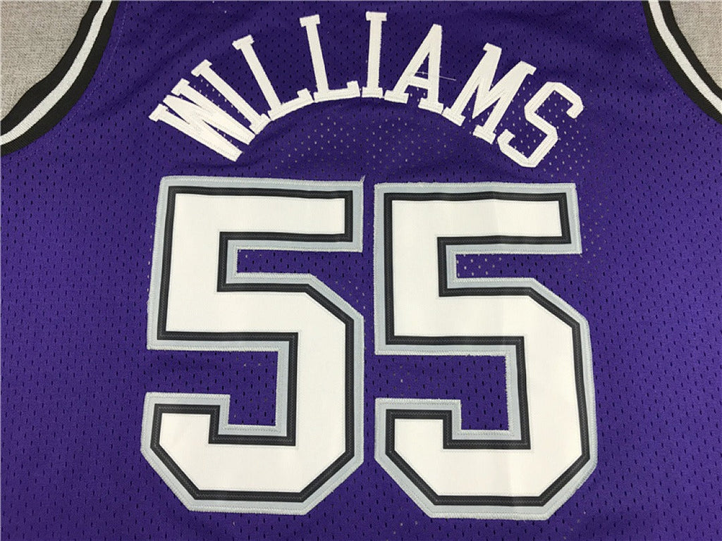 Sacramento Kings Jason Williams #55 NBA Retro Embroidered Jersey – Sizes S-XXXL