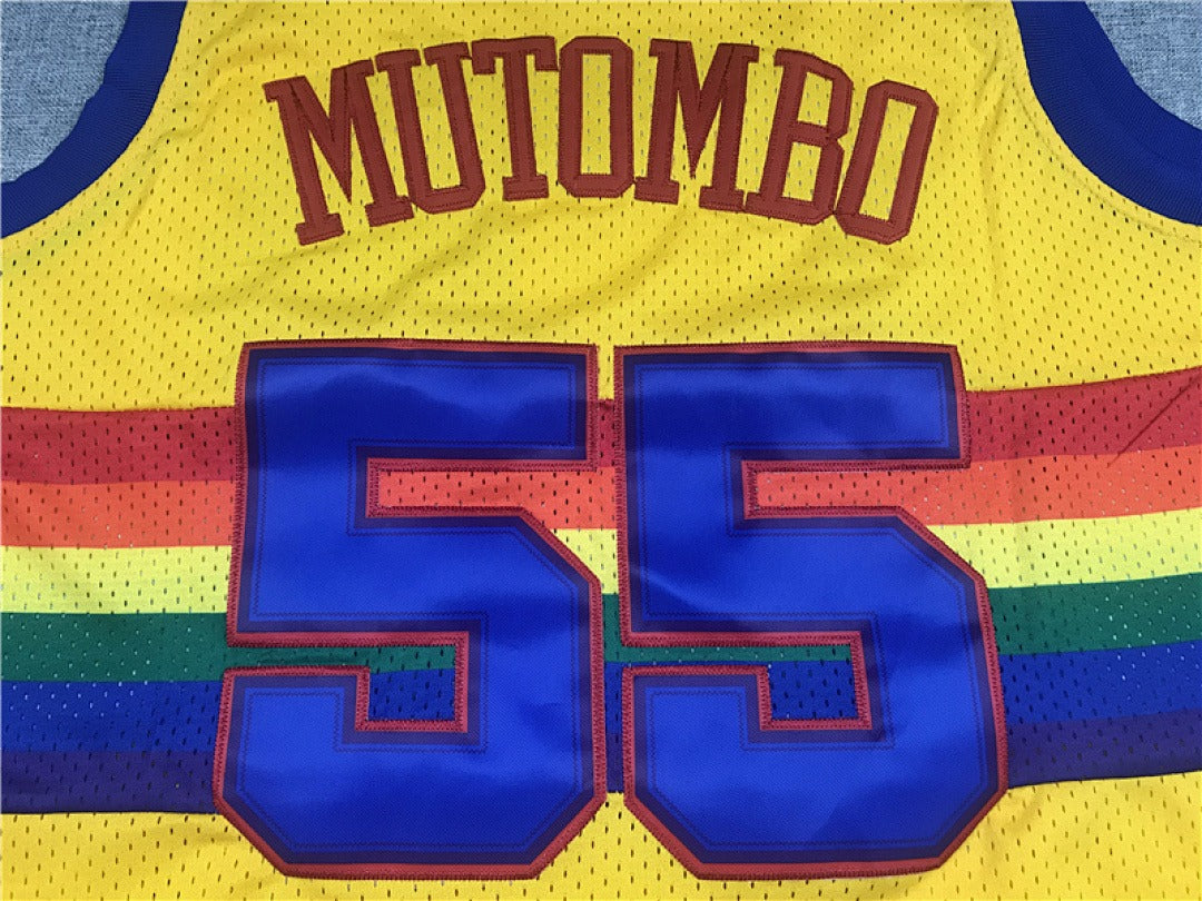 Dikembe Mutombo #55 Denver Nuggets NBA Retro Jersey