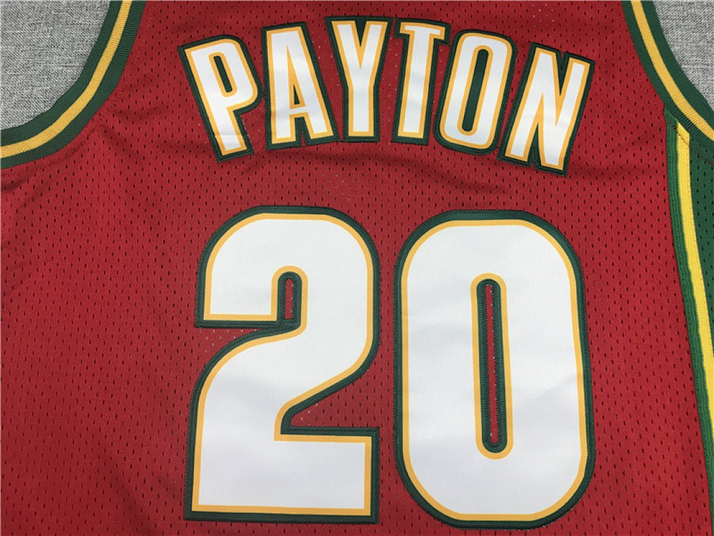 Seattle SuperSonics Gary Payton #20 NBA Retro Embroidered Jersey – Sizes S-XXXL