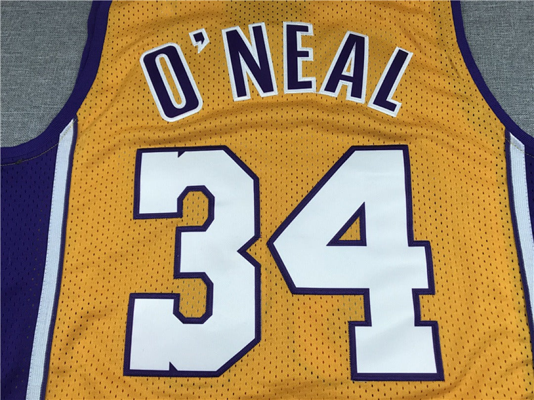 Shaquille O'Neal #34 Los Angeles Lakers NBA Retro Embroidered Jersey – Sizes S-XXXL