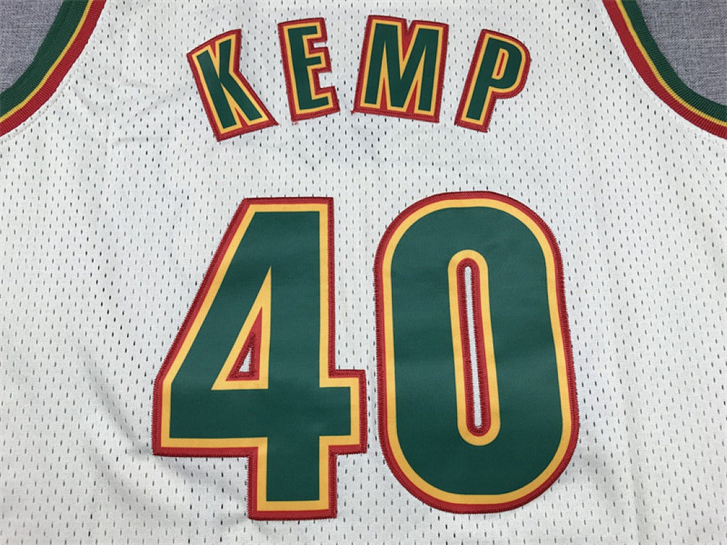 Shawn Kemp #40 Seattle SuperSonics Retro Embroidered Jersey – Sizes S-XXXL