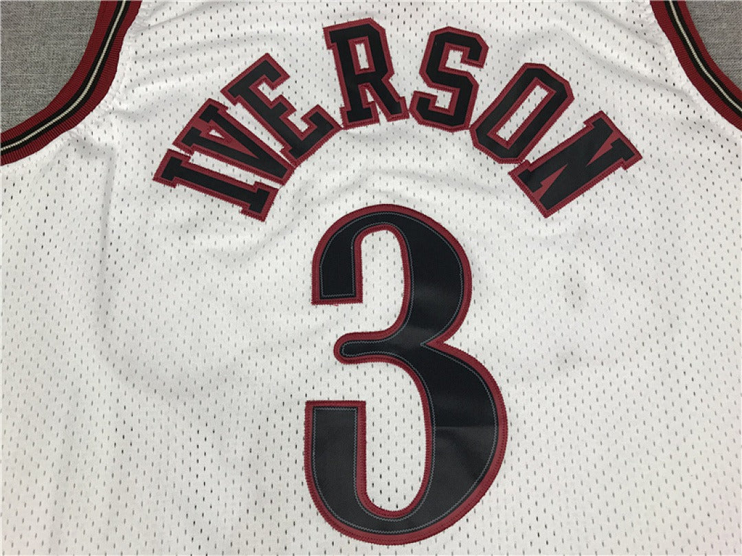 NBA Philadelphia 76ers 10th Anniversary Edition #3 Iverson Retro Jersey