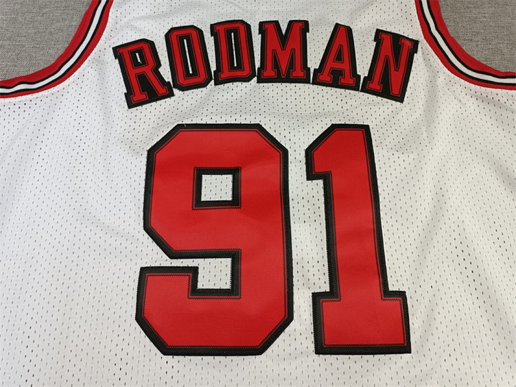 Chicago Rodman #91 NBA Retro Embroidered Jersey – Sizes S-XXXL