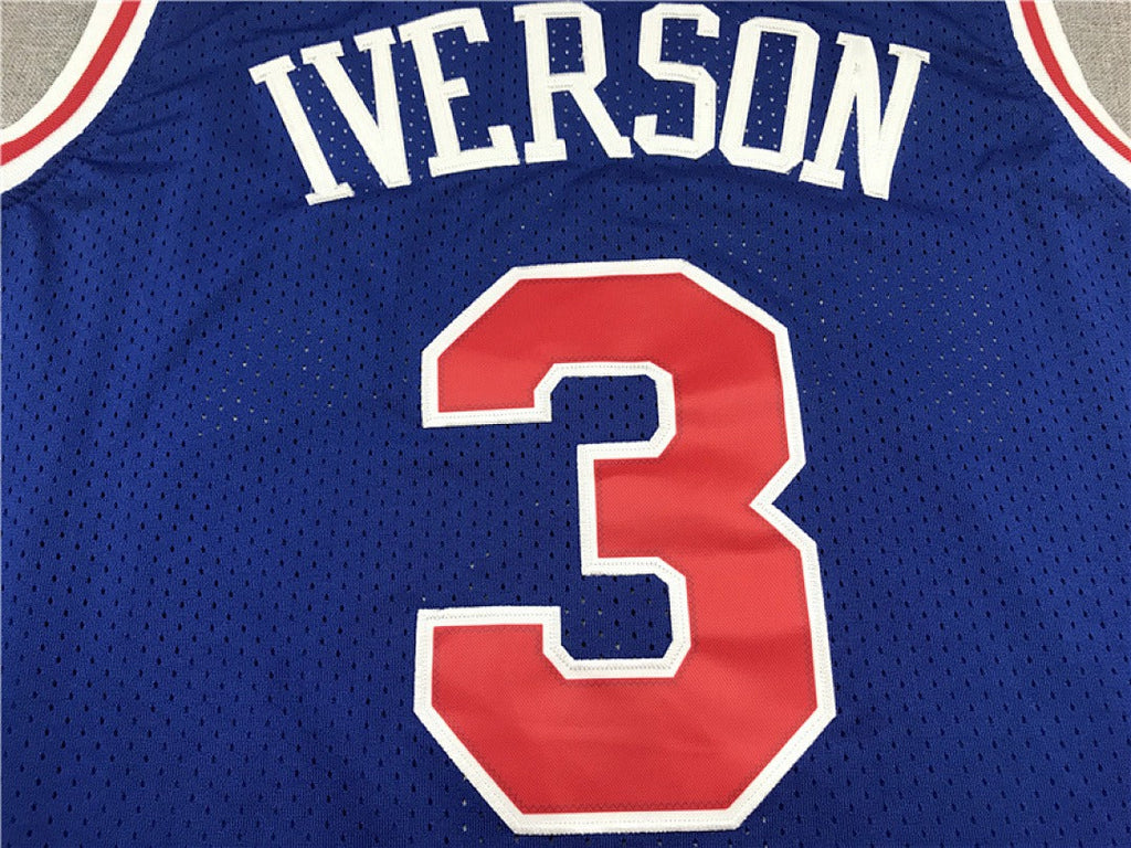 NBA Philadelphia 76ers 10th Anniversary Edition #3 Iverson Retro Jersey