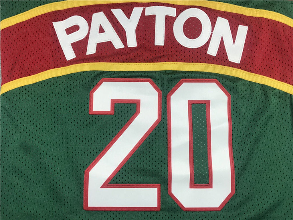 Seattle SuperSonics Gary Payton #20 NBA Retro Embroidered Jersey – Sizes S-XXXL