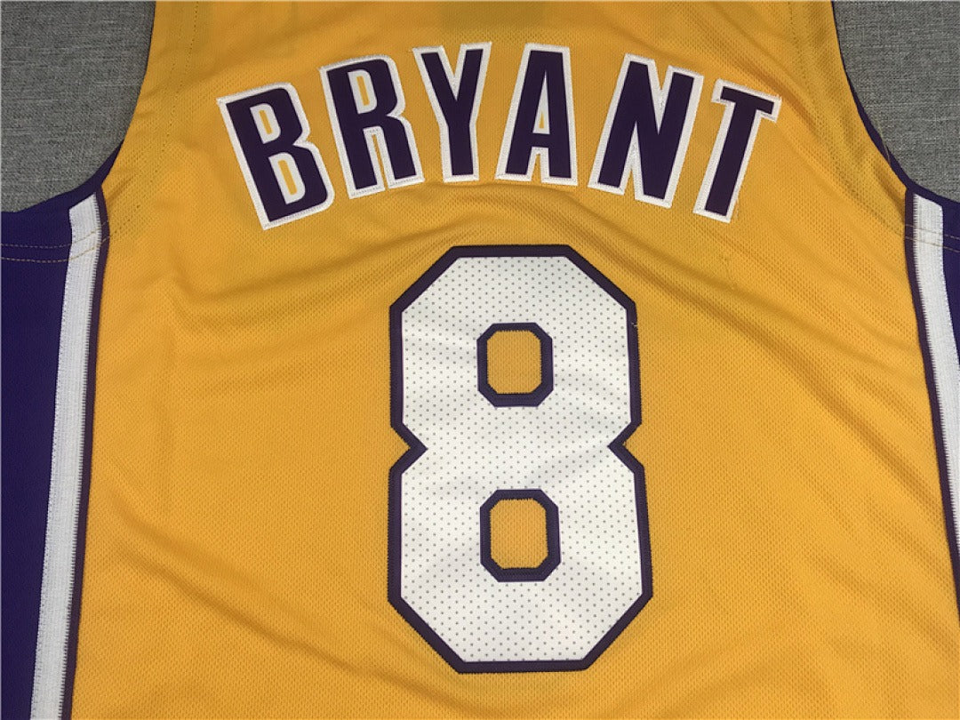 Los Angeles Lakers Kobe Bryant #8 NBA Retro Embroidered Jersey – Sizes S-XXXL