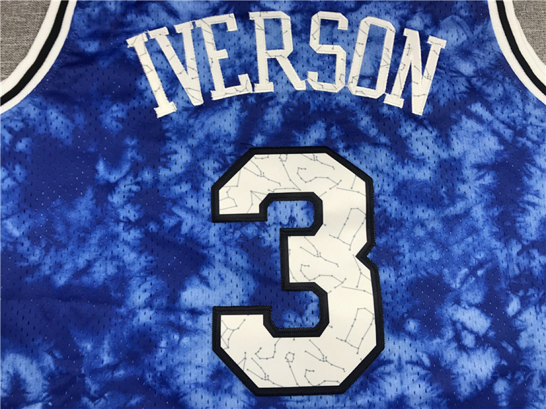 Philadelphia 76ers Allen Iverson #3 NBA Retro Embroidered Jersey – Sizes S-XXXL