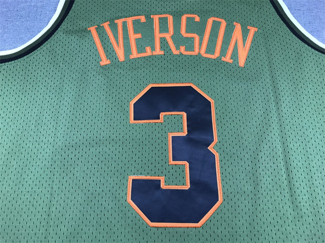 Philadelphia 76ers Allen Iverson #3 NBA Retro Embroidered Jersey – Sizes S-XXXL