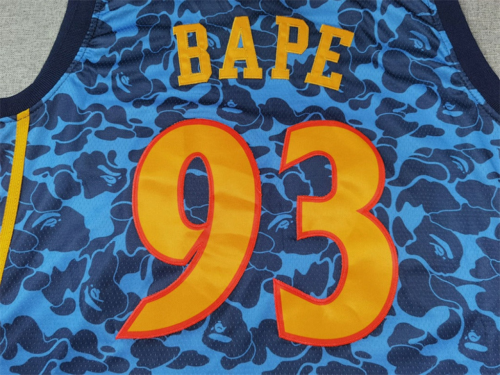 Golden State Warriors #93 NBA Retro Collaboration Embroidered Jersey
