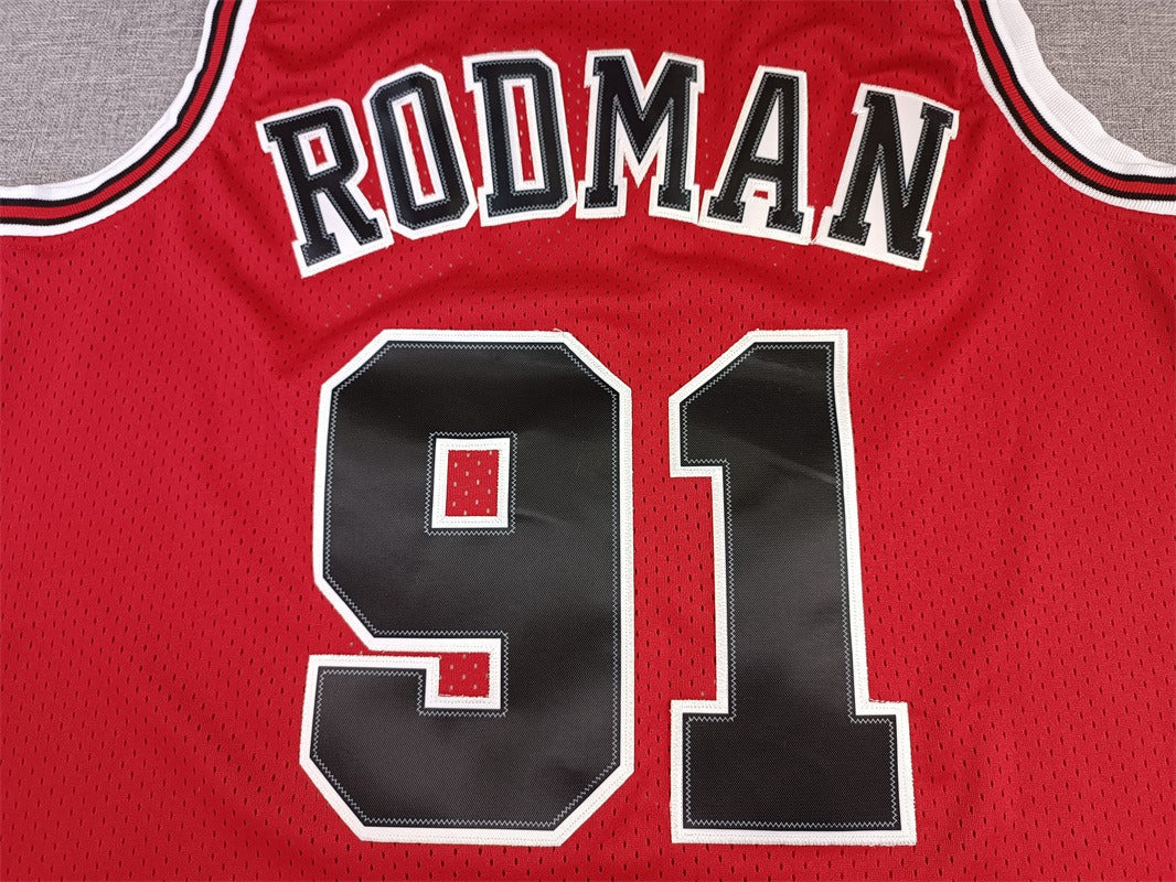 Chicago Rodman #91 NBA Retro Embroidered Jersey – Sizes S-XXXL