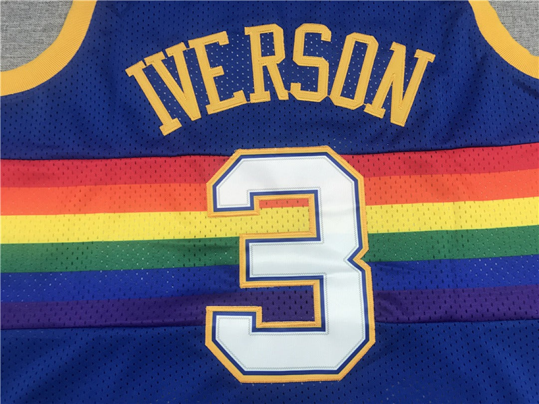 Allen Iverson #3 Denver Nuggets NBA Retro Jersey