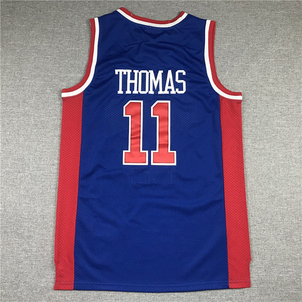Isiah Thomas #11 Detroit Pistons NBA Retro Embroidered Jersey – Sizes S-XXXL