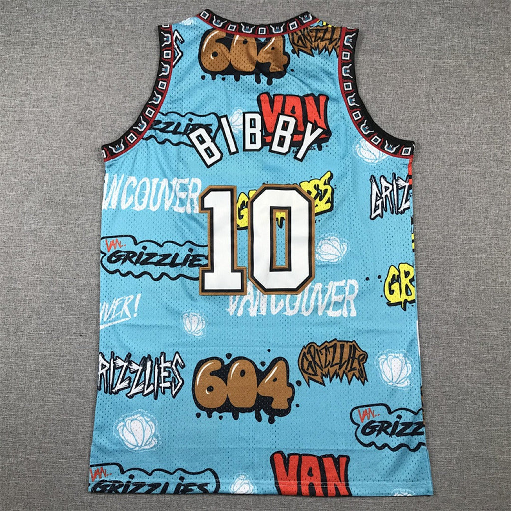 Mike Bibby #10 Memphis Grizzlies NBA Retro Embroidered Jersey – Sizes S-XXXL
