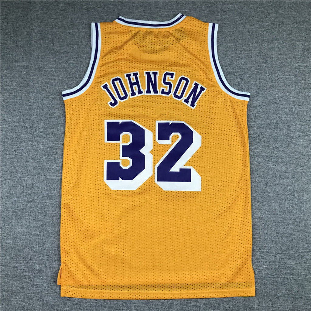Magic Johnson #32 Los Angeles Lakers NBA Retro Embroidered Jersey – Sizes S-XXXL