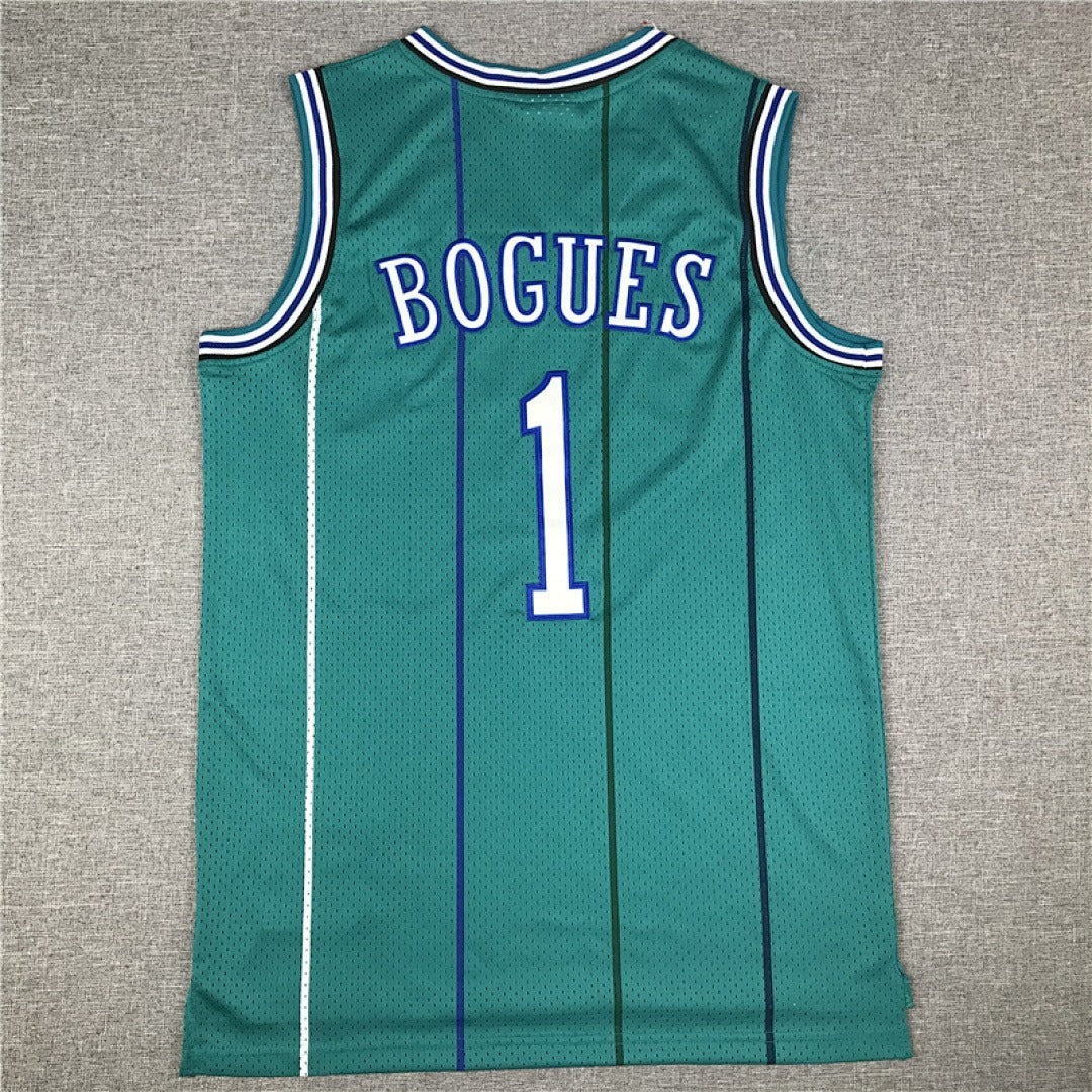 Muggsy Bogues #1 Charlotte Hornets NBA Retro Embroidered Jersey – Sizes S-XXXL