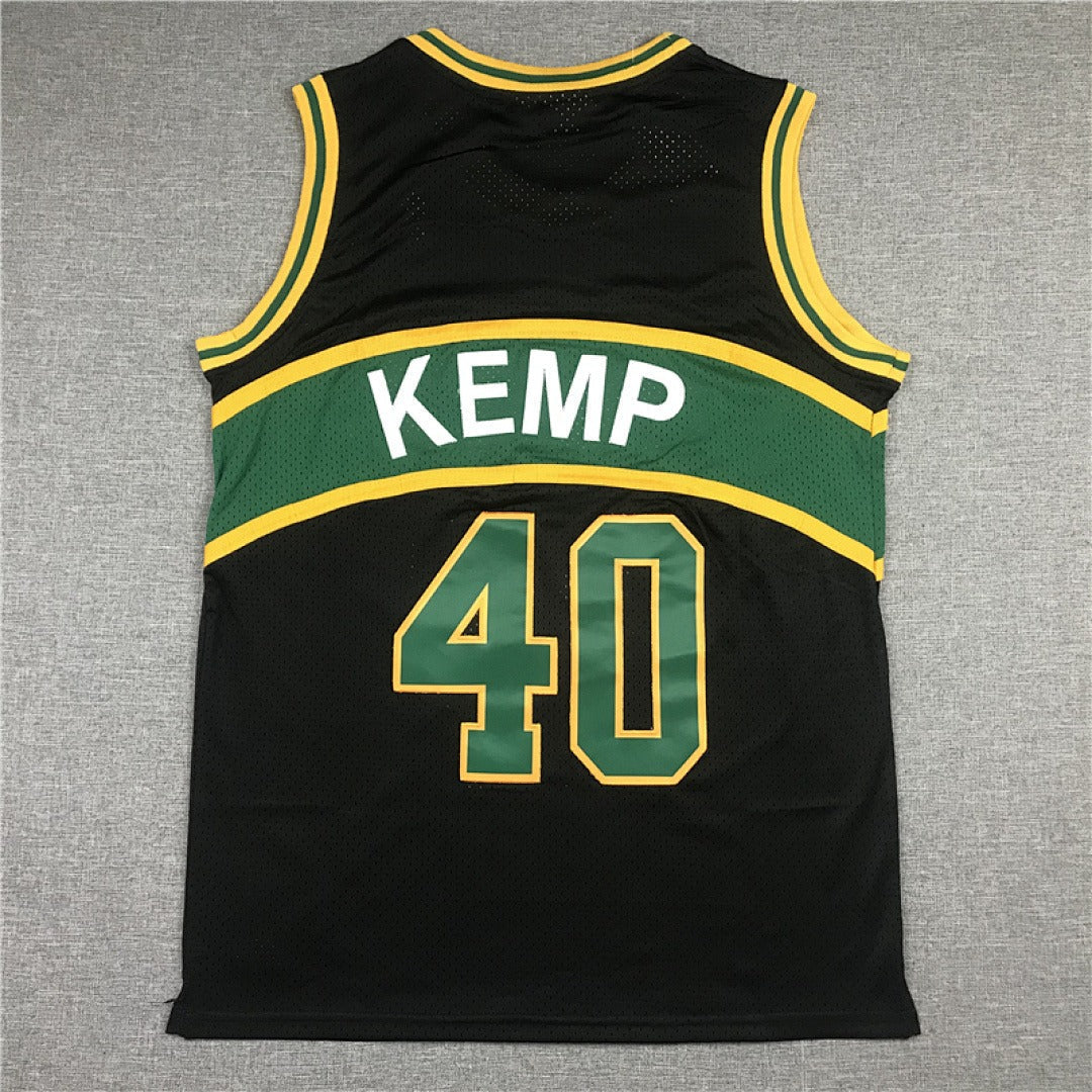 Shawn Kemp #40 Seattle SuperSonics Retro Embroidered Jersey – Sizes S-XXXL