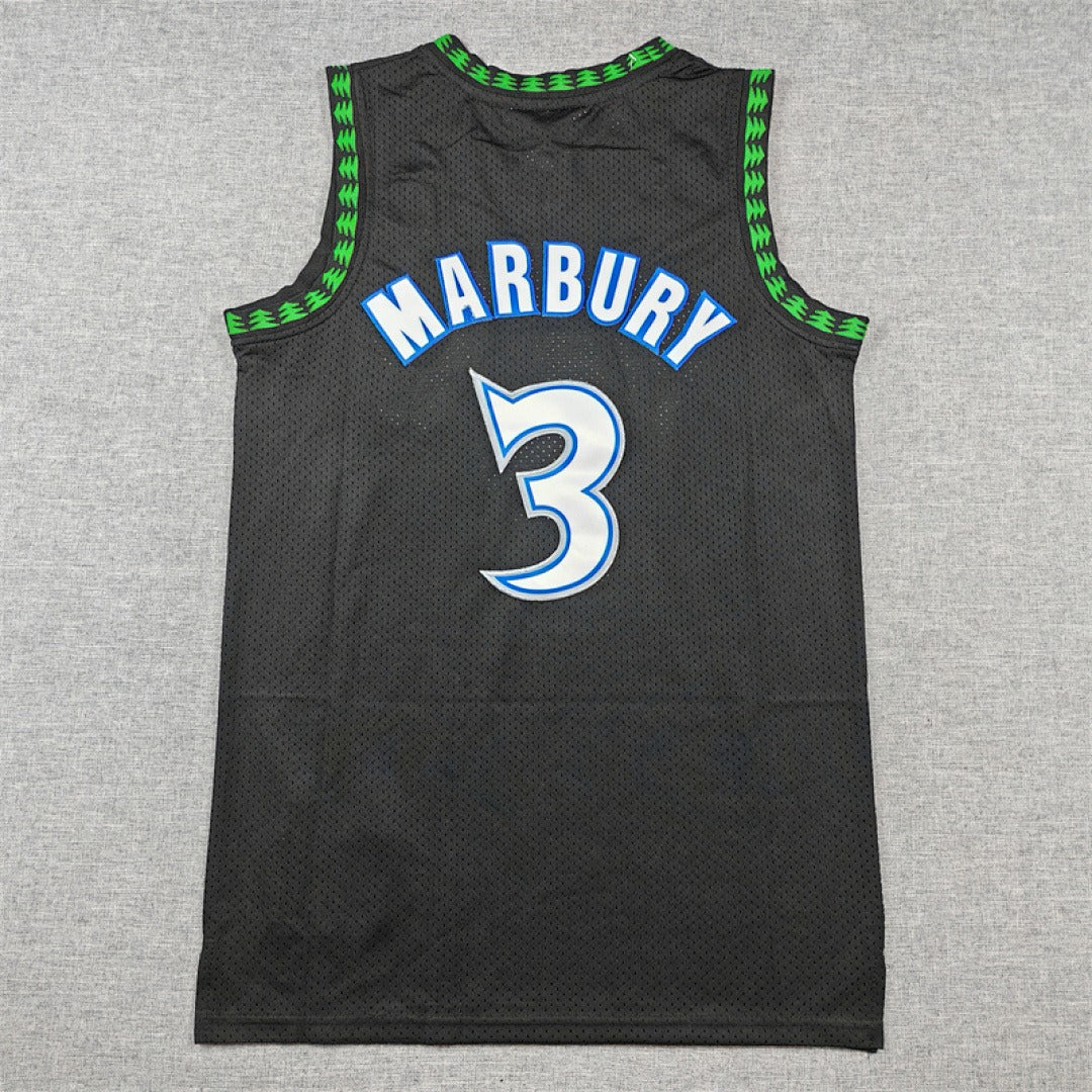 Minnesota Timberwolves #3 Stephon Marbury Retro NBA Jersey – Sizes S–XXXL