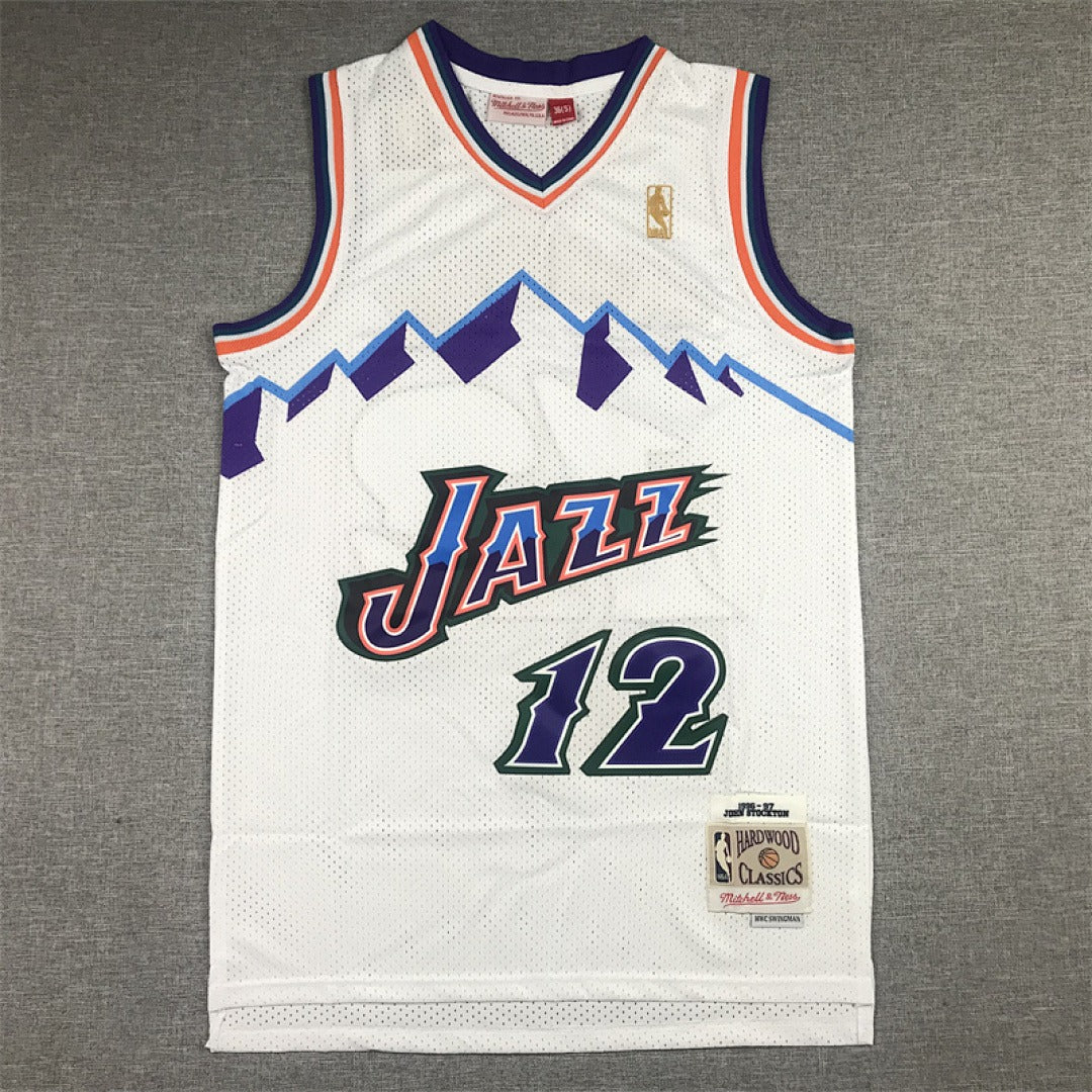 NBA retro version of the Utah Jazz #12 Stockton jersey
