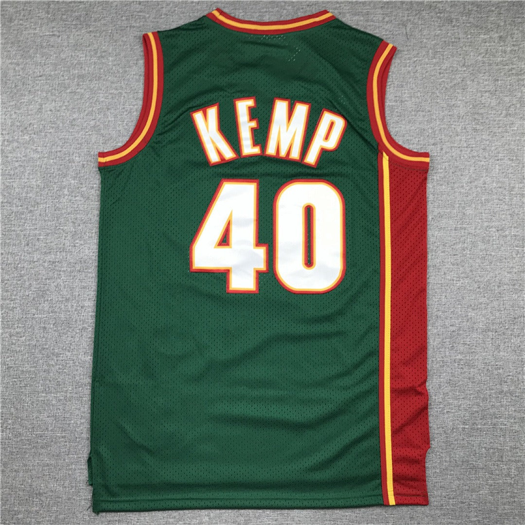 Shawn Kemp #40 Seattle SuperSonics Retro Embroidered Jersey – Sizes S-XXXL
