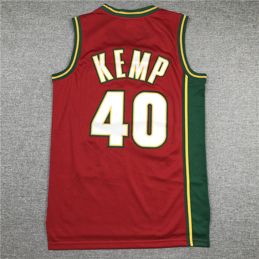 Shawn Kemp #40 Seattle SuperSonics Retro Embroidered Jersey – Sizes S-XXXL