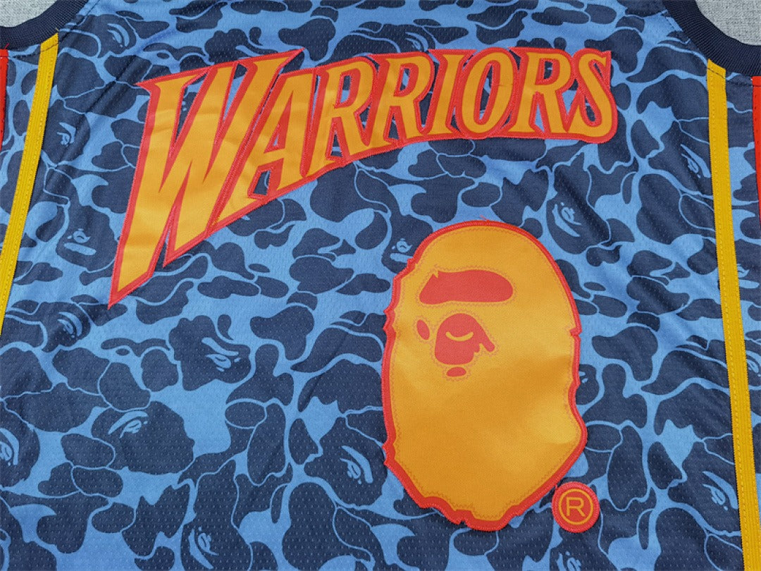 Golden State Warriors #93 NBA Retro Collaboration Embroidered Jersey