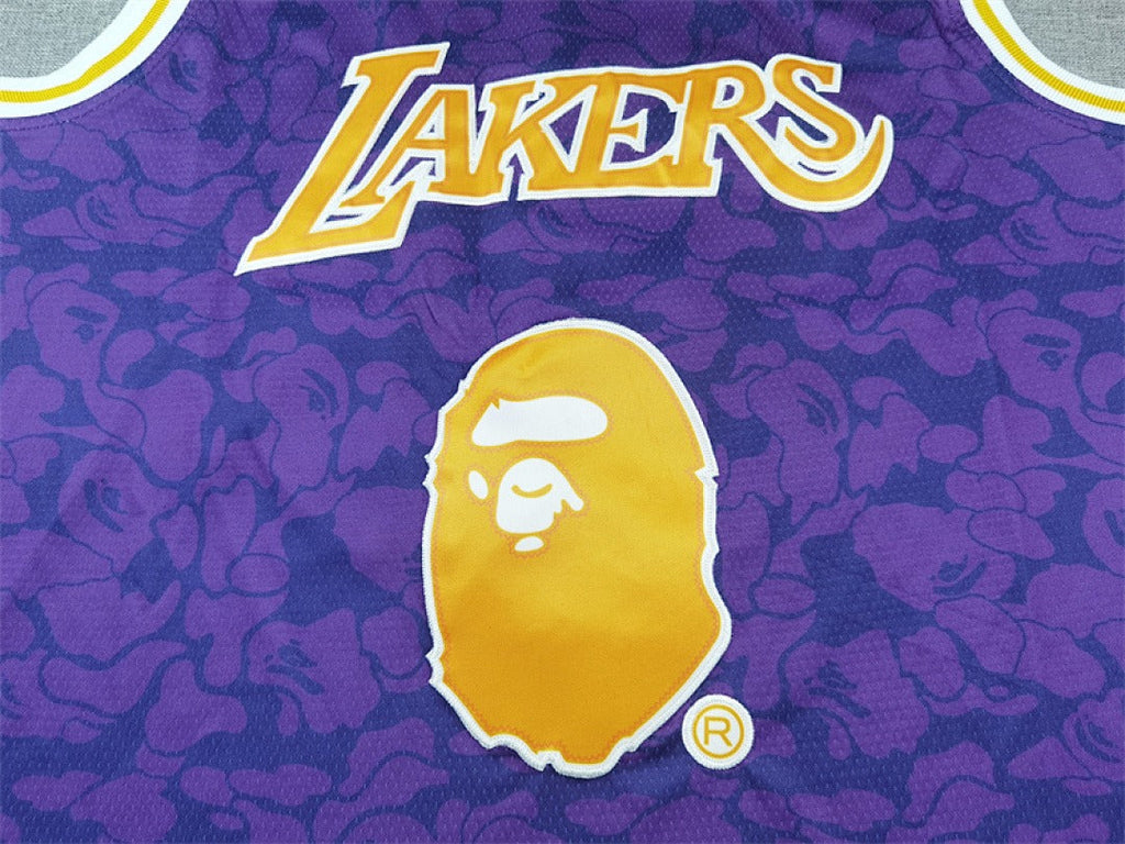 Los Angeles Lakers #93 NBA Retro Collaboration Embroidered Jersey – Sizes S-XXXL