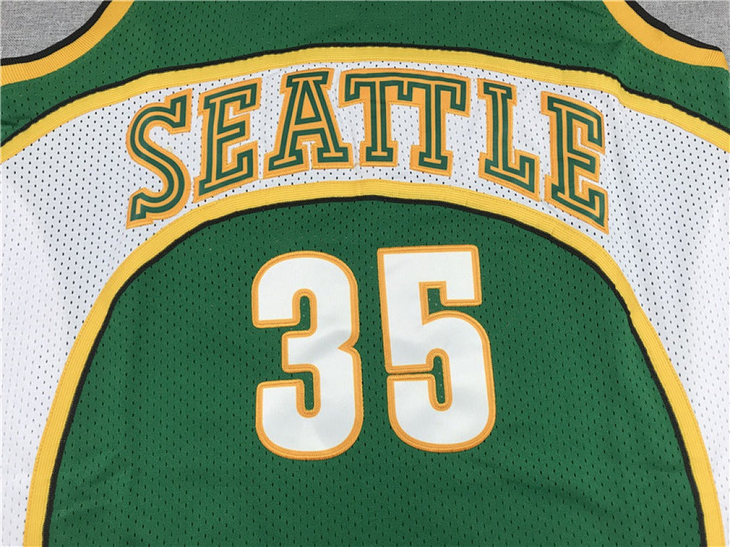 Seattle SuperSonics #35 Kevin Durant NBA Retro Embroidered Jersey – Sizes S-XXXL