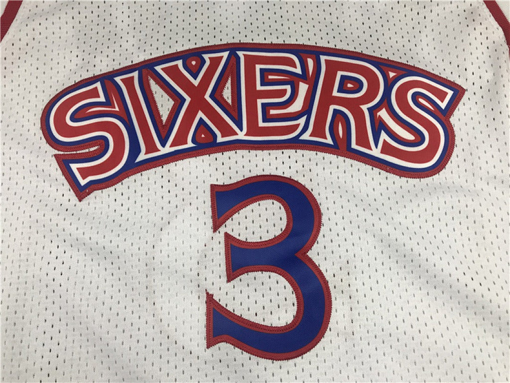 NBA 1996-97 Philadelphia 76ers #3 Iverson Retro Jersey