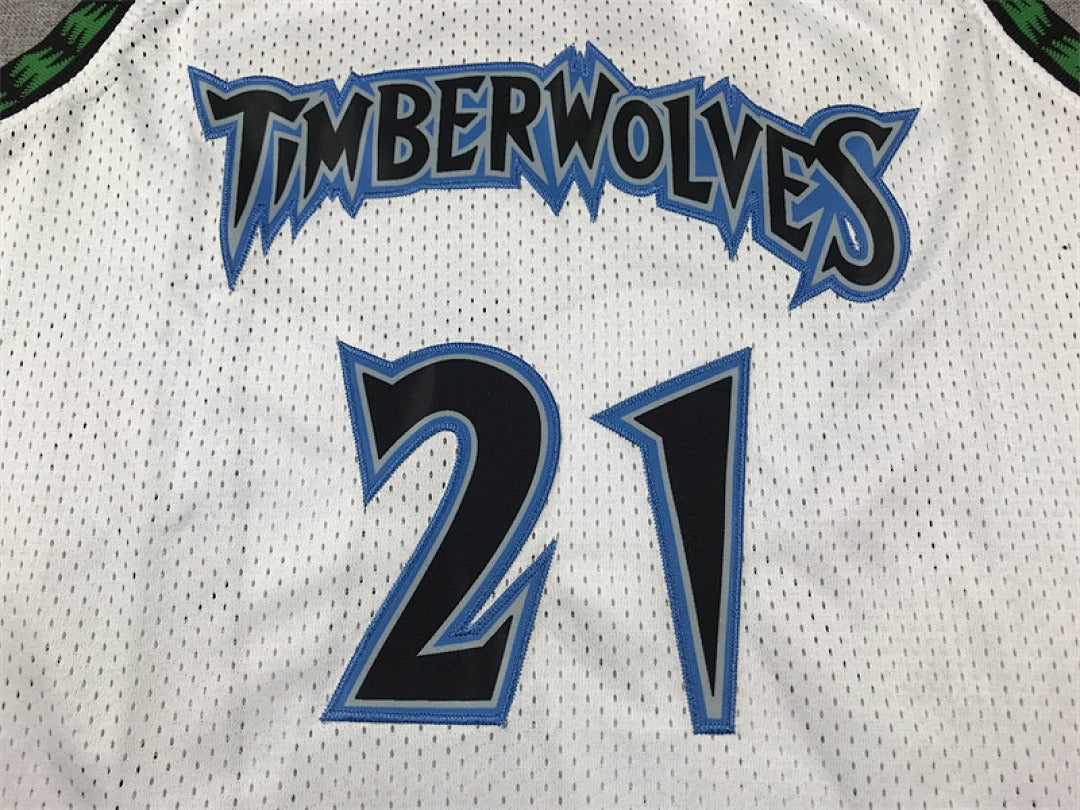 Minnesota Timberwolves #21 Kevin Garnett Retro NBA Jersey – Sizes S–XXXL