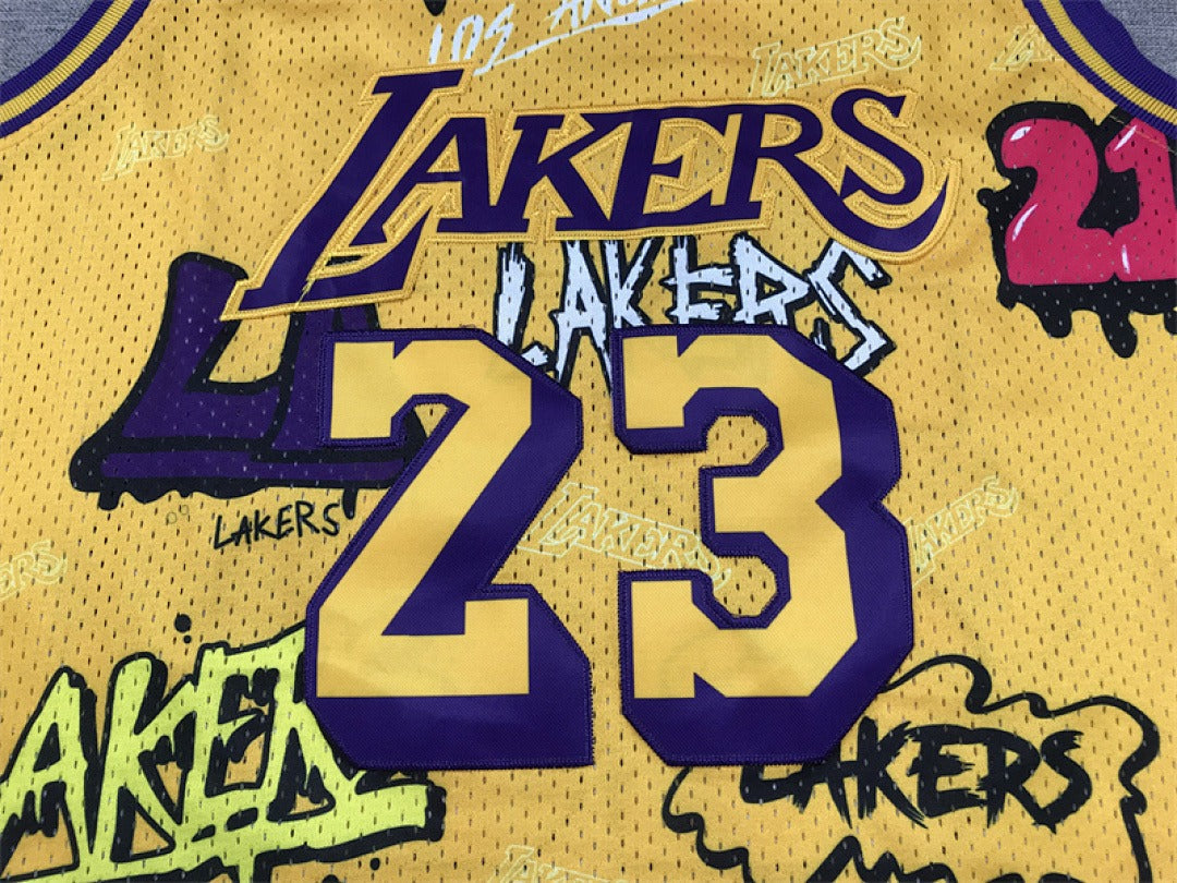 LeBron James #23 Los Angeles Lakers NBA Retro Embroidered Jersey – Sizes S-XXXL