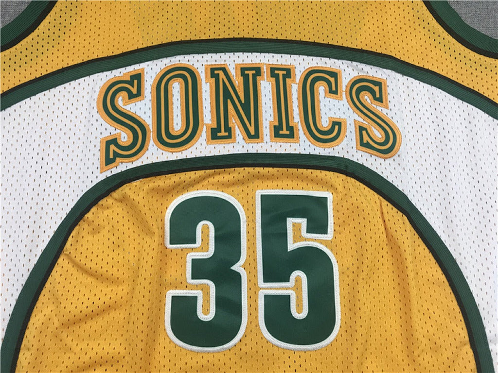 Seattle SuperSonics #35 Kevin Durant NBA Retro Embroidered Jersey – Sizes S-XXXL