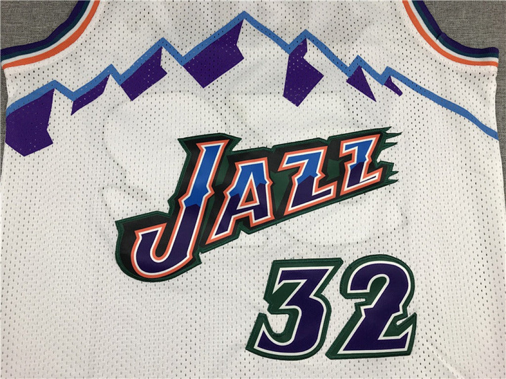 Utah Jazz #32 Karl Malone Retro NBA Jersey | Sizes S–XXXL