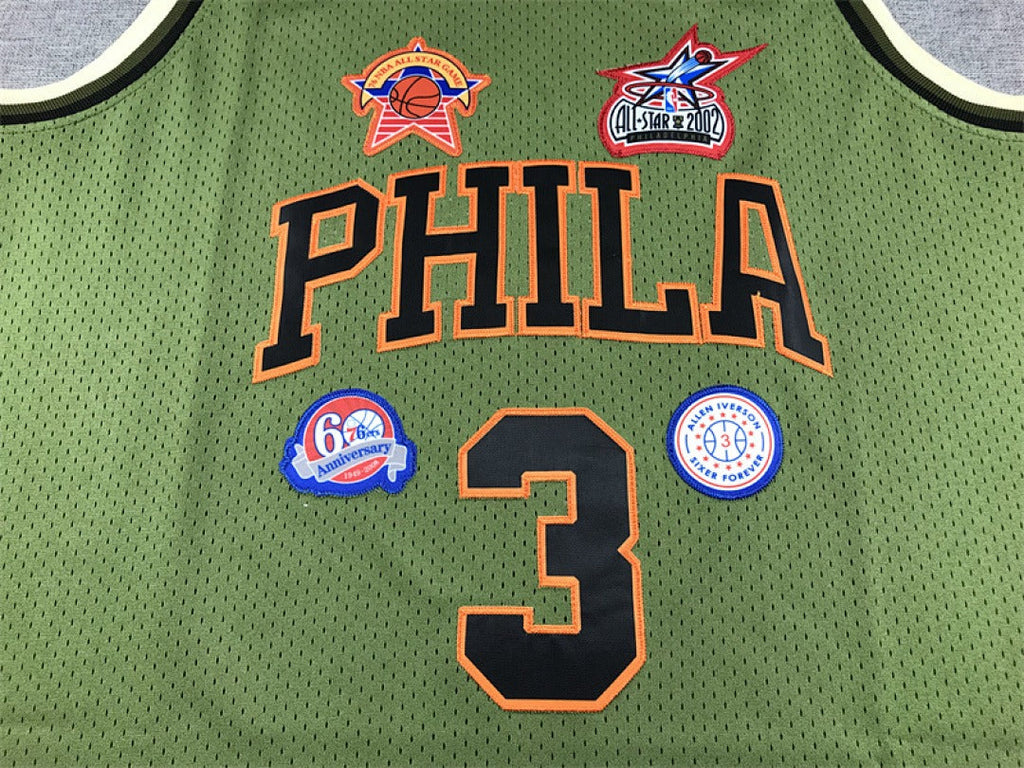 NBA Retro Philadelphia 76ers #3 Iverson Jersey