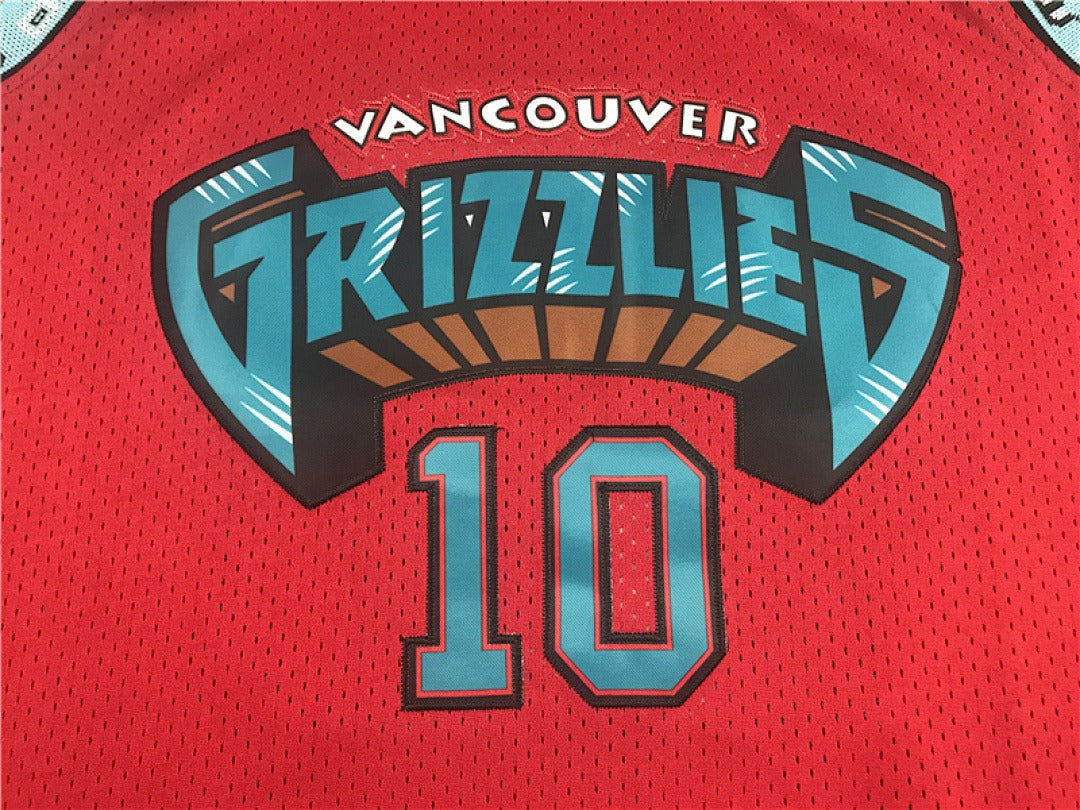 Mike Bibby #10 Memphis Grizzlies NBA Retro Embroidered Jersey – Sizes S-XXXL