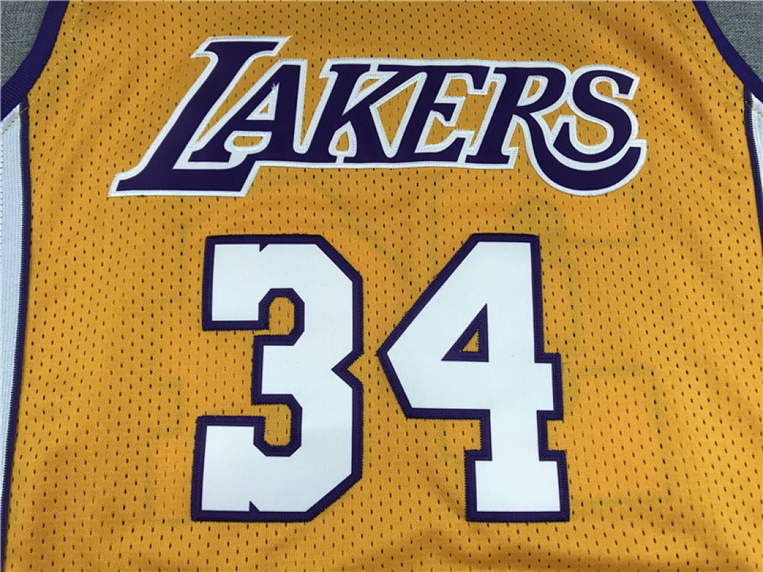 Shaquille O'Neal #34 Los Angeles Lakers NBA Retro Embroidered Jersey – Sizes S-XXXL
