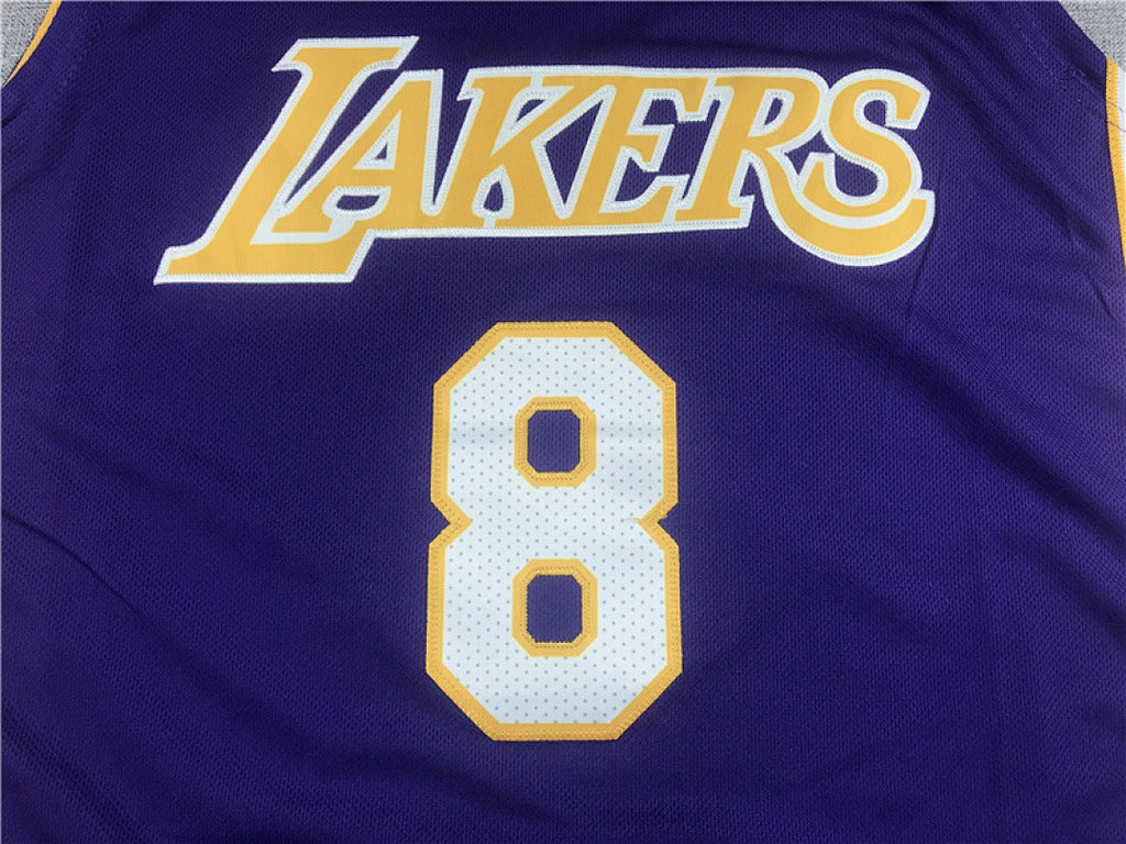 NBA Retro Los Angeles Lakers Kobe Bryant #8 Finals Jersey