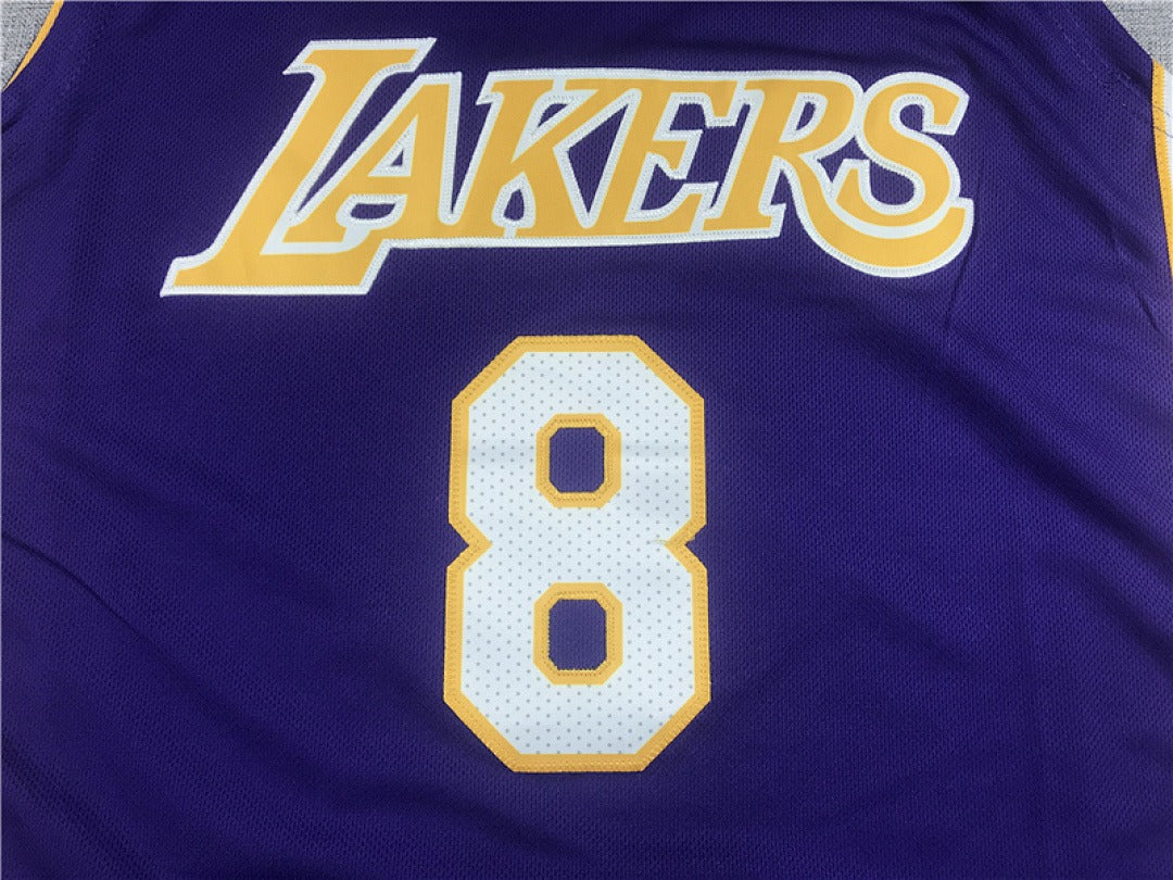 NBA Retro Los Angeles Lakers Kobe Bryant #8 Finals Jersey