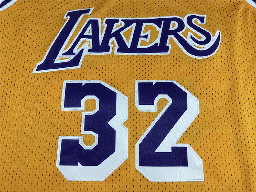 Magic Johnson #32 Los Angeles Lakers NBA Retro Embroidered Jersey – Sizes S-XXXL