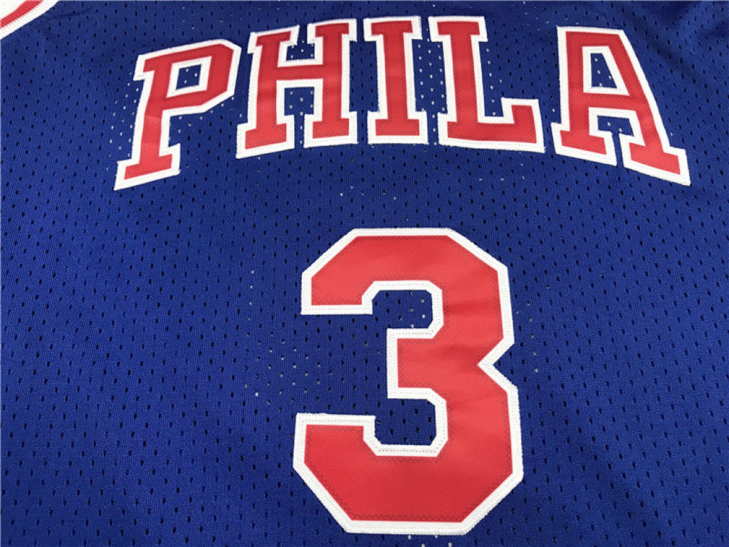 NBA Philadelphia 76ers 10th Anniversary Edition #3 Iverson Retro Jersey