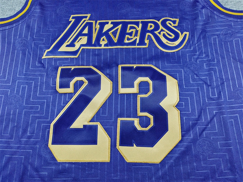 LeBron James #23 Los Angeles Lakers 2023 NBA Retro Embroidered Jersey