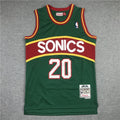 Seattle SuperSonics Gary Payton #20 NBA Retro Embroidered Jersey – Sizes S-XXXL